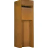 Brievenbussen|Brievenbussen > Geen Brievenbus design staand cortenstaal 115 x 37 x 37 cm