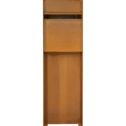 Brievenbussen|Brievenbussen > Geen Brievenbus design staand cortenstaal 115 x 37 x 37 cm