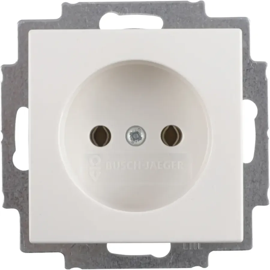 Inbouw Schakelmateriaal|Stopcontacten & Overige Contactdozen > Busch-Jaeger Balance SI Enkel Stopcontact Wit
