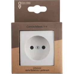 Inbouw Schakelmateriaal|Stopcontacten & Overige Contactdozen > Busch-Jaeger Balance SI Enkel Stopcontact Wit