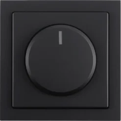 Dimmers|Inbouw Schakelmateriaal > Busch-Jaeger Future Linear centraalplaat dimmer zwart