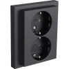Inbouw Schakelmateriaal|Stopcontacten & Overige Contactdozen > Busch-Jaeger Future Linear dubbel geaard stopcontact zwart
