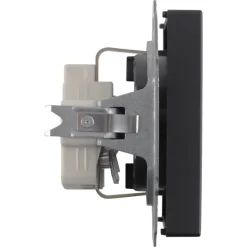 Inbouw Schakelmateriaal|Stopcontacten & Overige Contactdozen > Busch-Jaeger Future Linear Enkel Geaard Stopcontact Zwart