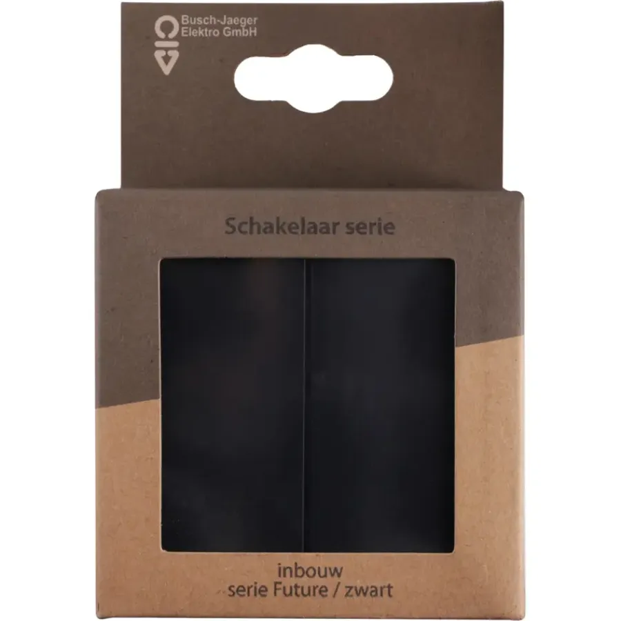 Schakelaars|Stopcontacten & Overige Contactdozen > Busch-Jaeger Future Linear serieschakelaar zwart