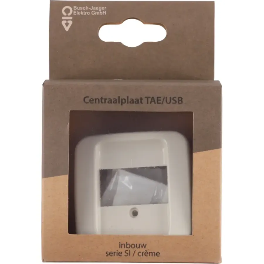 Afdekramen|Inbouw Schakelmateriaal > Busch-Jaeger Reflex SI Afdekplaat USB Crème