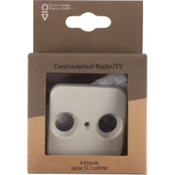 Inbouw Schakelmateriaal|Opbouw Schakelmateriaal > Busch-Jaeger Reflex SI Centraalplaat Radio/TV Crème