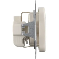 Inbouw Schakelmateriaal|Stopcontacten & Overige Contactdozen > Busch-Jaeger Reflex SI Enkel Geaard Stopcontact Crème