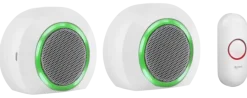 Intercoms & Deurbellen|Elektronische Beveiliging > Byron DBY-23524 Draadloze deurbel Complete set 200m