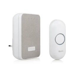 Intercoms & Deurbellen|Elektronische Beveiliging > Byron DBY-22322 Draadloze deurbelset plugin 150m
