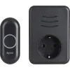 Intercoms & Deurbellen|Elektronische Beveiliging > Byron DBY-22353 Draadloze deurbelset plugin met stopcontact 150m zwart