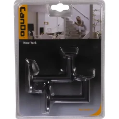 CanDo leuninghouder New York Mat Zwart (2 stuks)