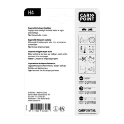 Autolampen > Carpoint autolamp H4 Superwhite 12V 60/55W