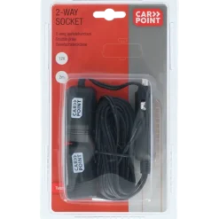 Interieuraccessoires > Carpoint dubbele verlengkabel tbv 12 volt lengte 2x2M