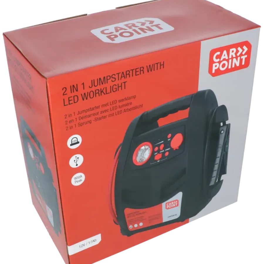 Overige Elektrisch Gereedschap Accessoires > Carpoint jumpstarter 2in1 12V/17Ah