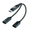 Computeraccessoires > Carpoint splitter USB-C naar dubbele USB-C kabel