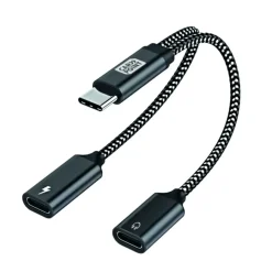 Computeraccessoires > Carpoint splitter USB-C naar dubbele USB-C kabel