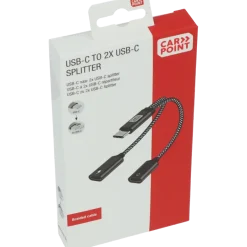 Computeraccessoires > Carpoint splitter USB-C naar dubbele USB-C kabel