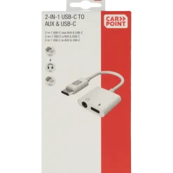 Computeraccessoires > Carpoint USB-C adapter 2 in 1