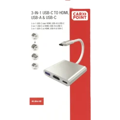 Computeraccessoires > Carpoint USB-C adapter 3 in 1