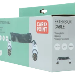 Verlengsnoeren > Carpoint Verlengkabel voor aanhanger 7P 12V Min 65cm, Max 270cm ø1,2cm