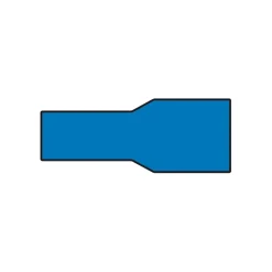 Autogereedschappen > Carpoint Vlakstekerhuls 1542 6.3x0.8mm blauw blister 10 Stuks