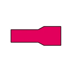 Autogereedschappen > Carpoint Vlakstekerhuls 1541 6.3x0.8mm rood blister 10 Stuks