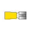 Autogereedschappen > Carpoint vlakstekkerhuls 543 6.3x0.8 geel 10 stuks