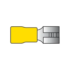 Autogereedschappen > Carpoint vlakstekkerhuls 543 6.3x0.8 geel 10 stuks