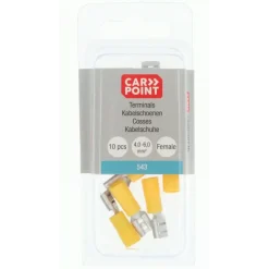 Autogereedschappen > Carpoint vlakstekkerhuls 543 6.3x0.8 geel 10 stuks