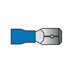 Autogereedschappen > Carpoint Vlakstekker 740 6.3x0.8mm blauw blister 10 Stuks
