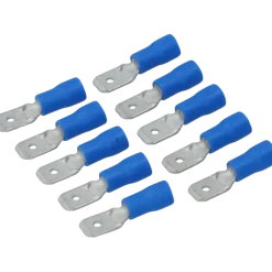 Autogereedschappen > Carpoint Vlakstekker 740 6.3x0.8mm blauw blister 10 Stuks