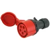 Stekkers > Geen Cee Contrastekker 5-polig RA 16 A 400 V Rood