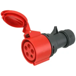 Stekkers > Geen Cee Contrastekker 5-polig RA 32 A 400 V Rood