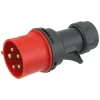 Stekkers > Geen Cee Stekker 5-polig RA 32 A 400 V Rood