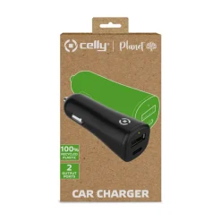 Computeraccessoires > Celly autolader adapter Planet voor USB-A + USB-C