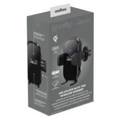 Interieuraccessoires > Celly draadloze telefoon oplader / houder MountCharge 15W BK