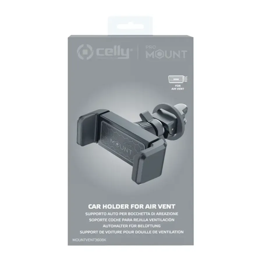 Interieuraccessoires > Celly Telefoonhouder Airvent 360 zwart