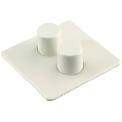 Dimmers|Inbouw Schakelmateriaal > Peha Centraalplaat Duodimmer Crème geschikt voor Standard