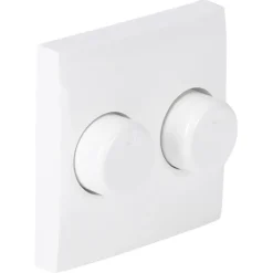 Dimmers|Inbouw Schakelmateriaal > Busch-Jaeger Centraalplaat Duodimmer Wit geschikt voor Balance SI
