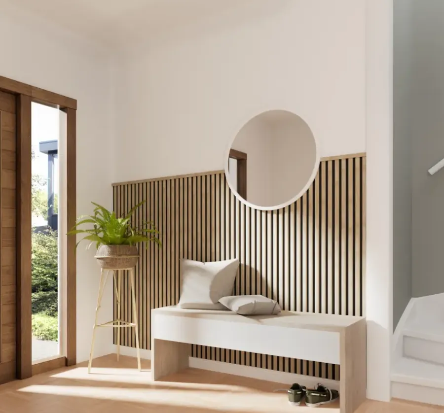 Houtenprofielen > Cando Green Decowall Acoustic eindprofiel licht eiken 260cm