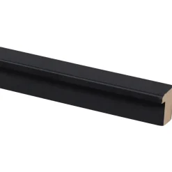 Houtenprofielen > Cando Green Decowall Acoustic eindprofiel zwart 260cm