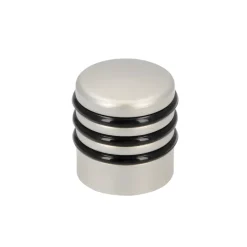 Deurstoppers|Deur Accessoires > Siro Deurstopper Ton mat nikkel / PVC 28 mm
