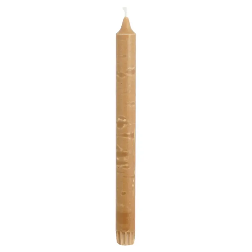 Dinerkaars stearine bruin - h25xd2,2cm