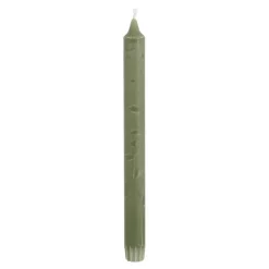 Dinerkaars stearine d.groen- h25xd2,2cm