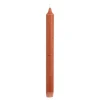 Dinerkaars stearine terra 6 stuks - h24xd2,2cm