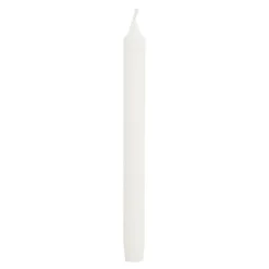 Dinerkaars stearine wit 6 stuks