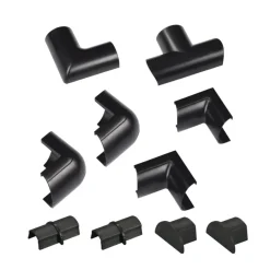 Lasklemmen En Verbindingsklemmen > D-Line Accessoireskit voor 30/ 15mm Goot Zwart