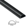 Kabelgoten > D-Line kabelgoot halfrond zwart 30/15 mm 2 meter