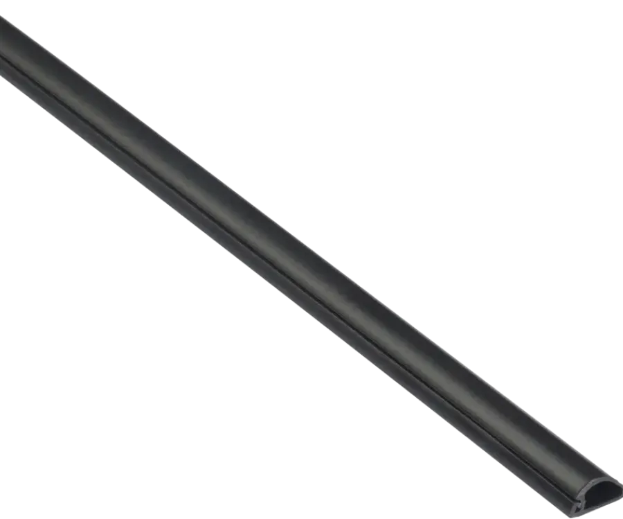 Kabelgoten > D-Line kabelgoot halfrond zwart 16/8 mm 2 meter