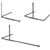 Douchestang Easy Roll 90x90x90cm zwart